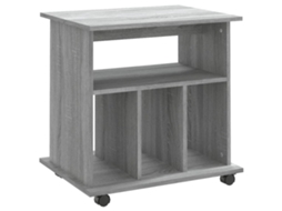 Móvel com Rodas MAISON EXCLUSIVE Derivados de Madeira Cinzento Sonoma (60x45x60 cm)