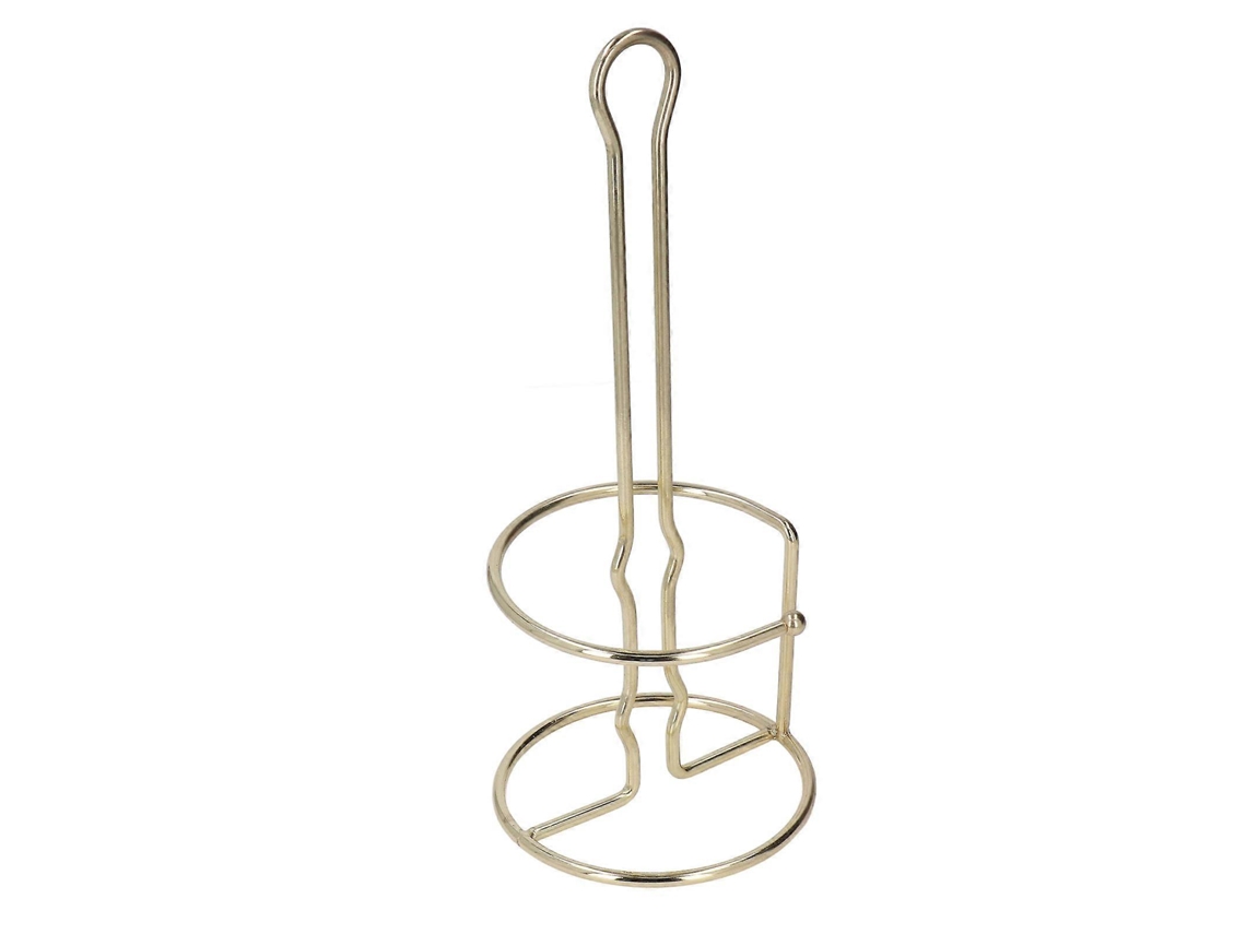Suporte De Papel Higiênico Galvanizado De Fácil Limpeza, Estilo Vertical Brilhante, Ferro Dourado, Para Banheiro Olysi Shop
