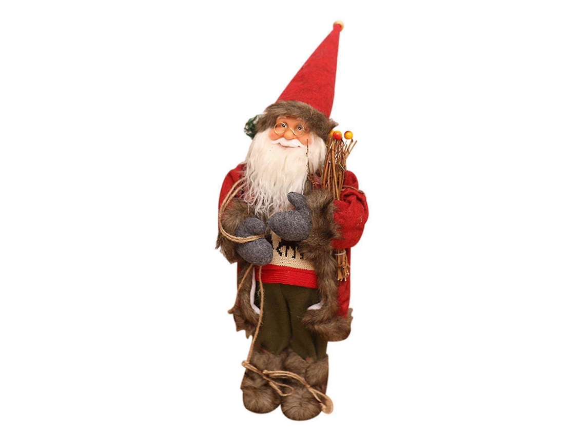Boneco Pai Natal Rústico Para Decoração De