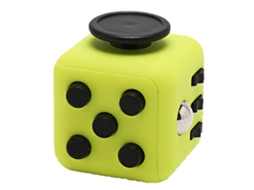 Mali dado de Alivio de Estresse para Adultos Portátil Brinquedo Antiestresse Verde Fluorescente e Preto