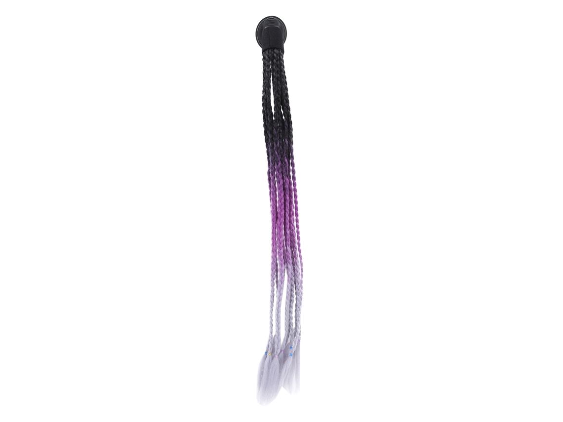 Enfeite de cabelo trançado estilo punk para capacete de motocicleta