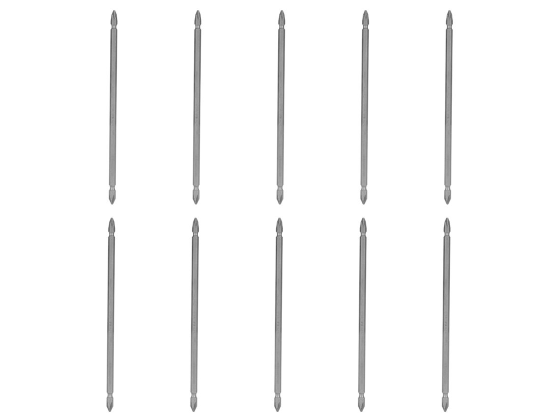 YURU conjunto de 10 pontas de parafusadeira elétrica cruzada S1/4 200mm aço S2