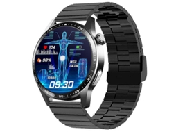 Smartwatch F400 com tela de 1,55 polegadas, preto, Bamboo Ly Ebike