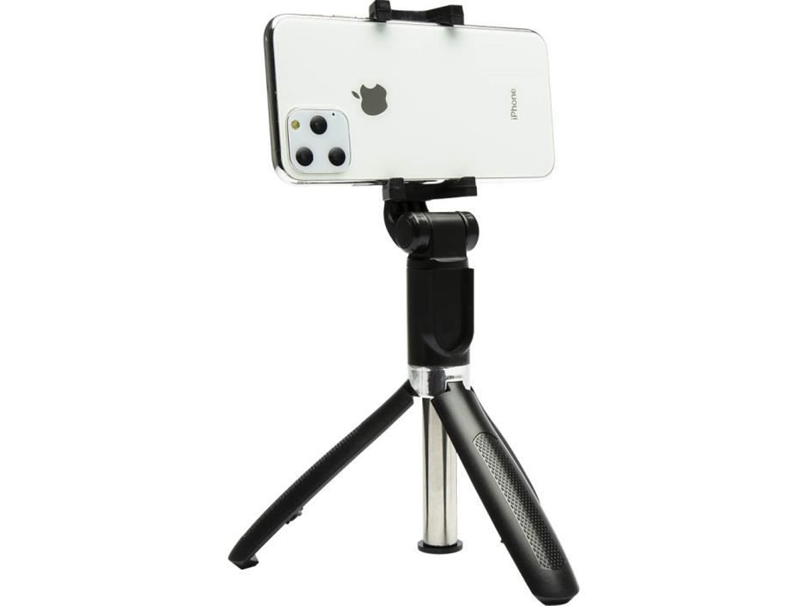 Bastão De Selfie Bluetooth Preto + Mini Suporte
