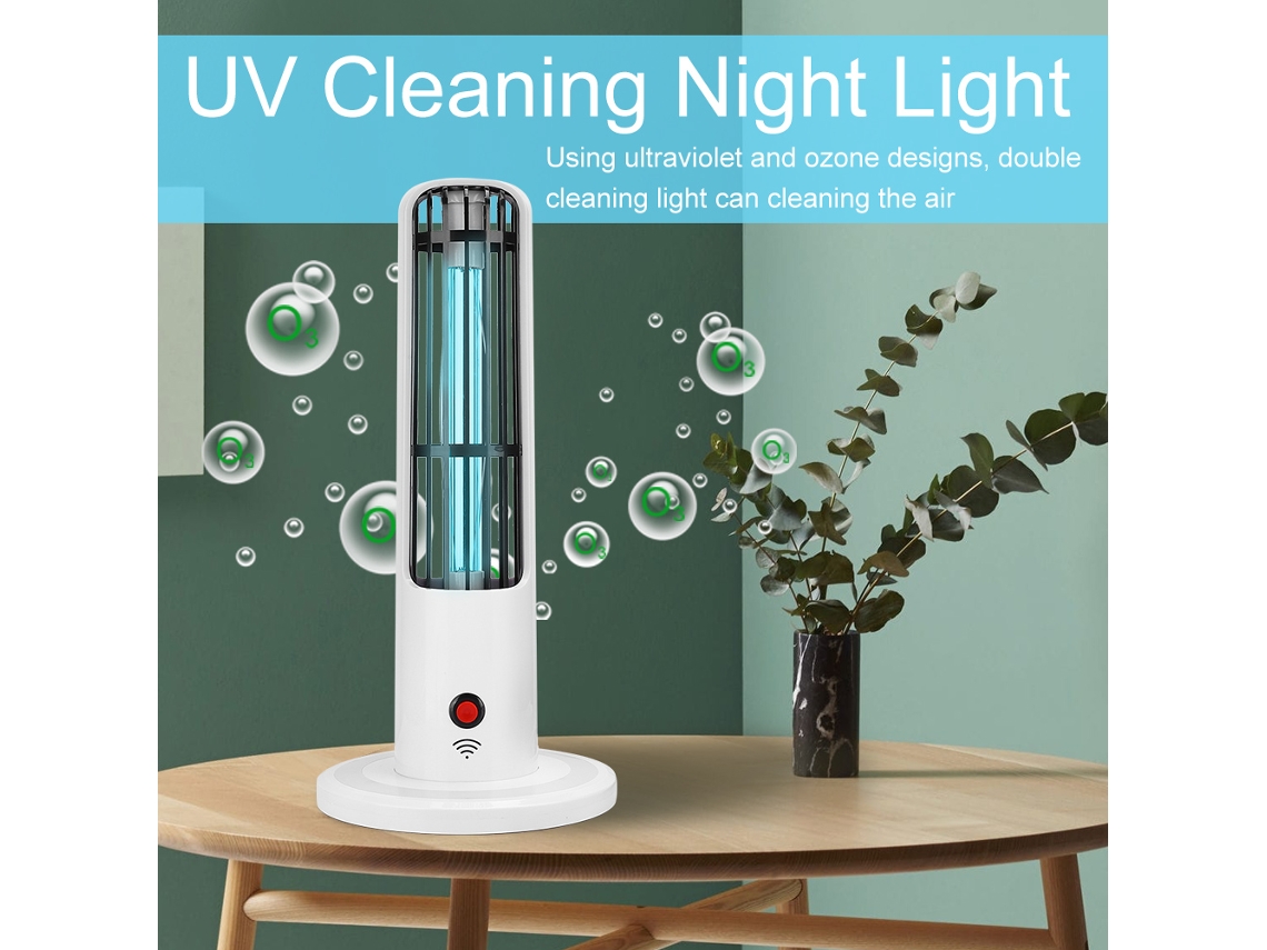 Lâmpada noturna de limpeza UV com ozônio, lâmpada ultravioleta para casa, quarto e escritório, 220V com plugue europeu Brilvibera