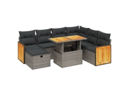 Garden Sofa Set, Garden Sofa Sets Vidaxl Cinzeto Rattan / Vime (n/a)