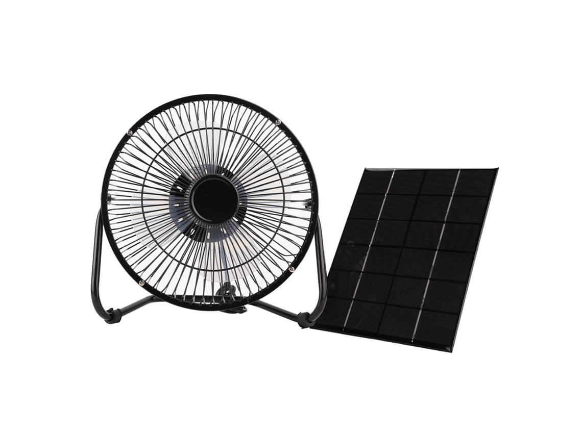 Ventilador Solar Usb De 8 Polegadas E 5v Com Painel Solar Portátil, Perfeito Para Acampamentos E Viagens Ao Ar Livre.