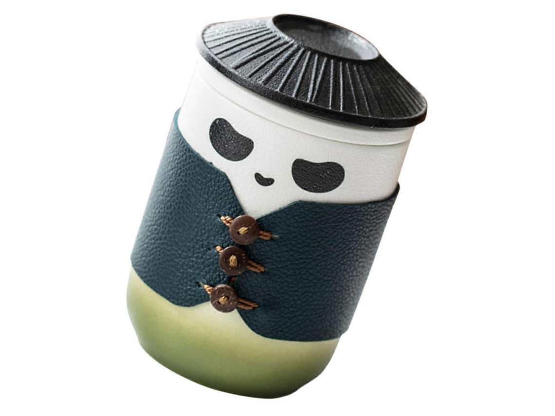 Xícara De Chá Chinesa De 300ml Em Cerâmica Pintada À Mão, Estilo Kung Fu, Com Infusor E Resistente Ao Calor.