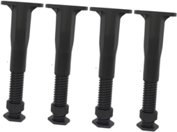 Conjunto De 4 Pés Apoio Ajustáveis Em Altura Para Cama E Mesa, Resistentes E Ideais Para Substituição De Móveis