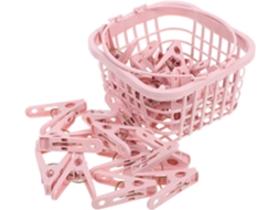 Conjunto De 30 Prendedores Roupa E Toalha Resistentes Com Cesto, Multifuncionais, Em Abs, Para Uso Interno E Externo