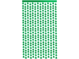 Cortina Decorativa Porta Pvc Trevo Verde 1x2m Fácil Pendurar Ideal Festival Patrício Dia GOKOCO