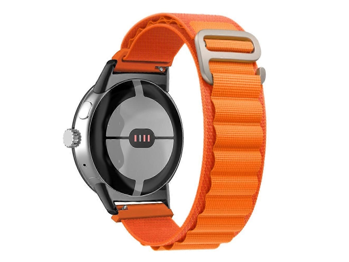 Pulseira De Relógio Com Conector Preto E Laço De Nylon Para Google Pixel Watch