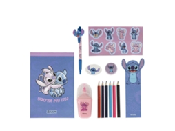 Conjunto De Papelaria - Cerda - Lilo E Stitch Disney - Violeta - Adulto - 12 Peças