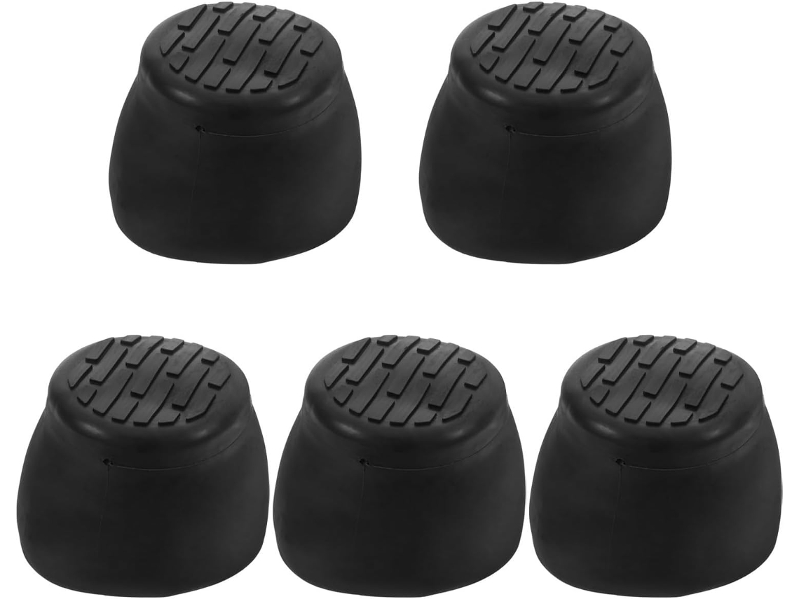 Protetores De Pés Cadeira Escritório Ganazono 5em Plástico Preto, Rotação De 360-graus E Proteção Para O Piso, Pacote