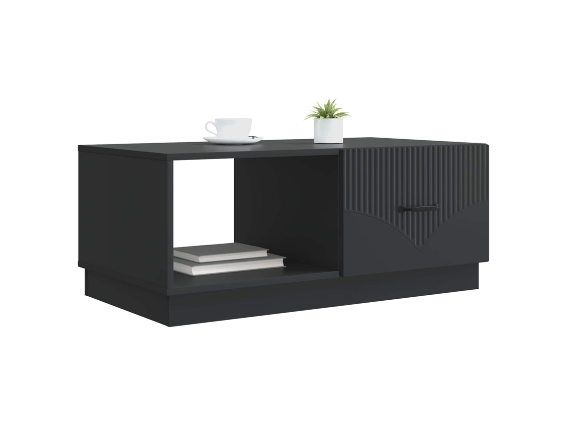 Mesa de Centro Preto 90x50x37cm Madeira MAISON EXCLUSIVE