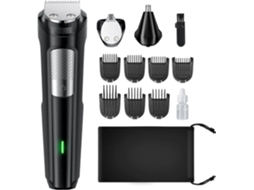 Aparador De Barba E Cabelo Masculino, Kit De Cuidados Pessoais Masculino Com 13 Peças, Incluindo Aparador Elétrico Sem Fio E Recarregável Para Ca