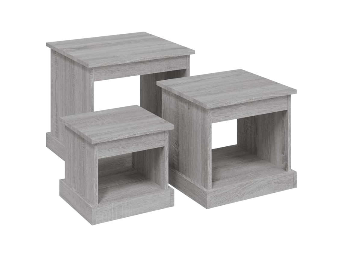 Coffee Table, Coffee Tables Vidaxl Cinzeto Madeira Processada (n/a)