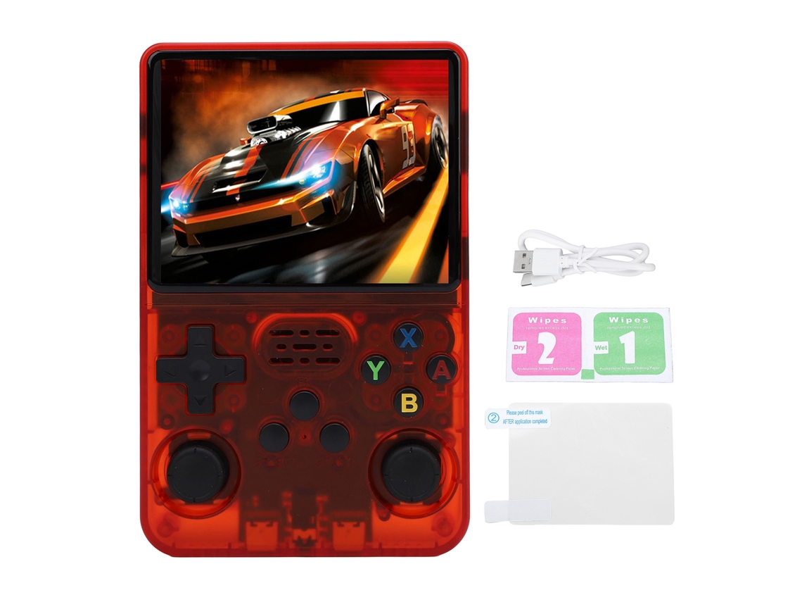Console de jogos portátil EOOCOO, tela IPS 3,5 polegadas, armazenamento 32GB+64GB