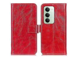 Capa De Celular Retrô Em Couro Com Textura Crazy Horse Para Redmi 15 5g/4g (171 Mm, Tamanho Europeu).