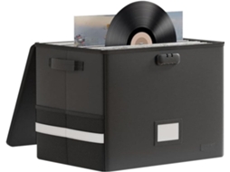 Estojo Para Armazenamento De Discos De Vinil, Organizador Resistente Ao Fogo E À Água, Grande Capaci Vayotoy