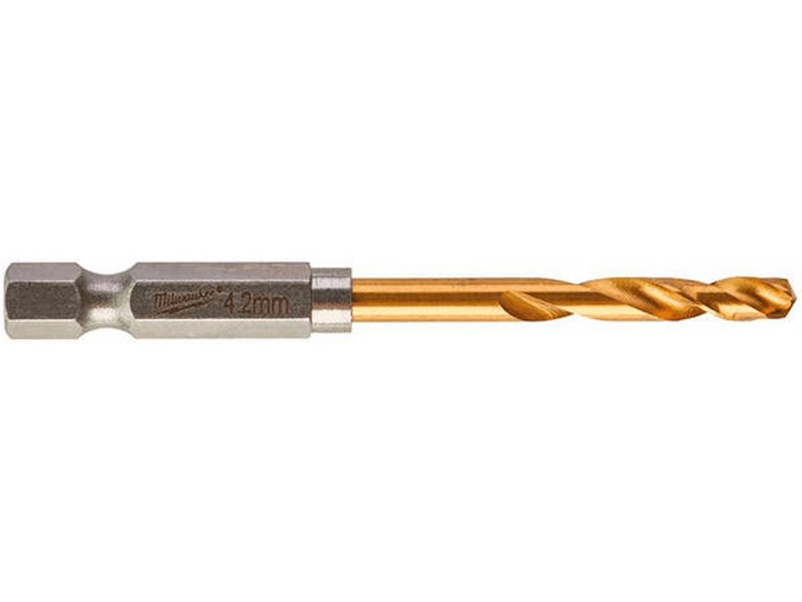 Brocas MILWAUKEE Hss-G Tin Red Hex4.2mm