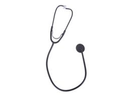 Mali estetoscópio Simulado para Crianças Brinquedo de Jogo de Médico Funcionamento Real Preto