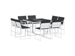 Garden Dining Set, Garden Dining Sets Vidaxl Branco Aço (n/a)