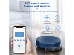 Aspirador de pó robô inteligente, varredor de piso automático recarregável e esfregão (Outlet Grade A)