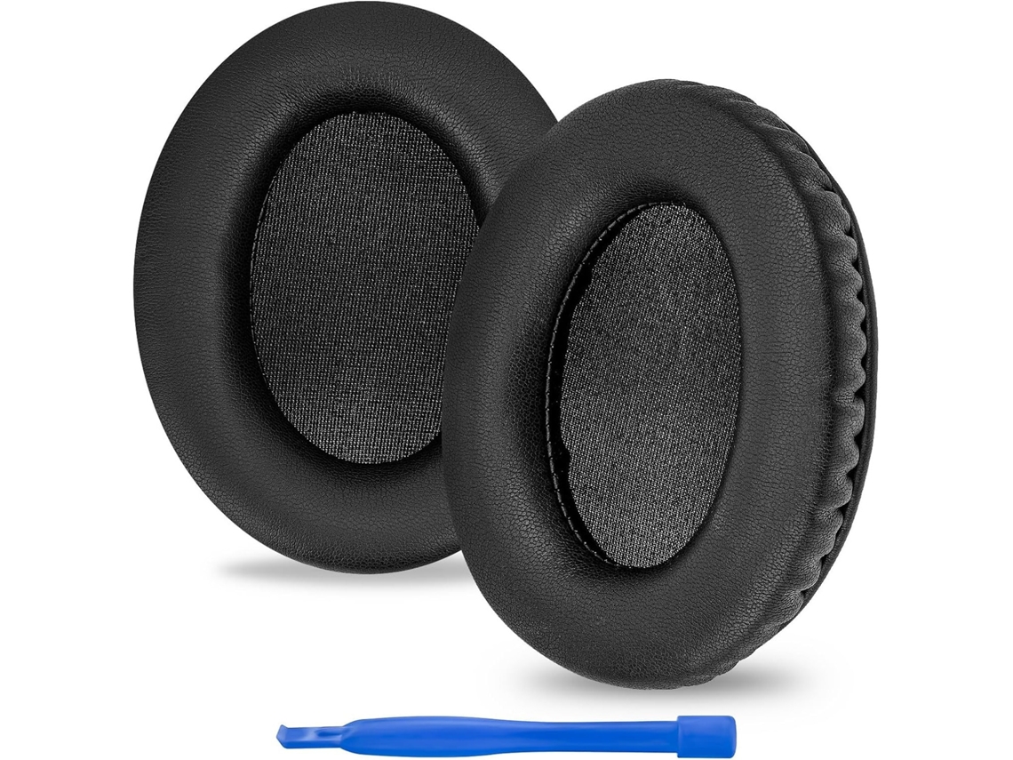 Almofadas Zruxe Para Auscultadores Hyperx Cloud Iii/ii/alpha/stinger/flight (couro Ecológico, Espuma De Memória, Preto)
