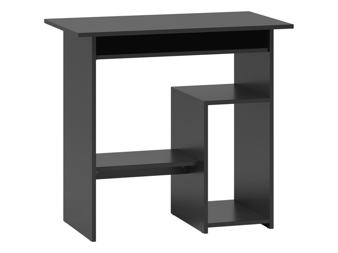 Mesa para computador com compartimentos abertos, 80x45x75 Cm, preta PAPRIKA