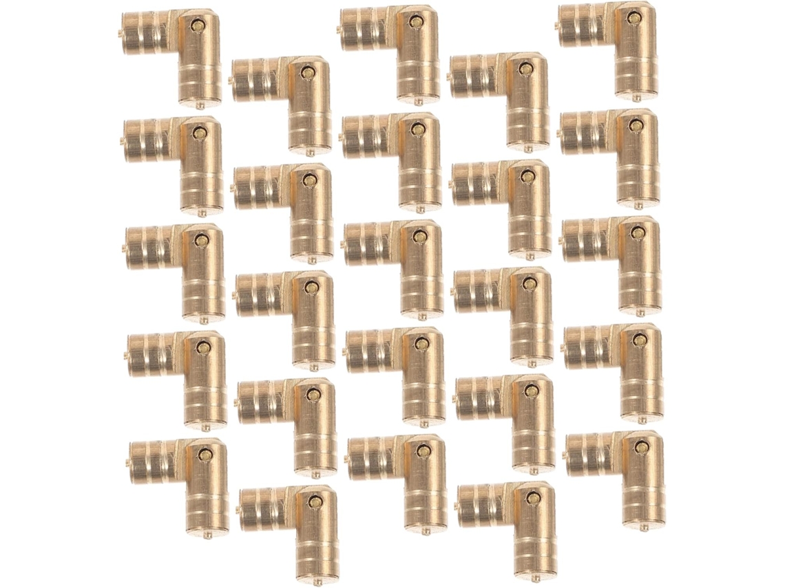 Homoyoyo 20 Mini Dobradiças De Latão Para Caixas Madeira E Vinho, Com Suporte Confiável E Operação Suave