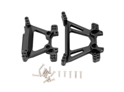 Yui conjunto de Torres de Choque Dianteiro e Traseiro de Alumínio Leve 1/10 para Caminhões Bl 2s Slash 4x4 Rc Preto