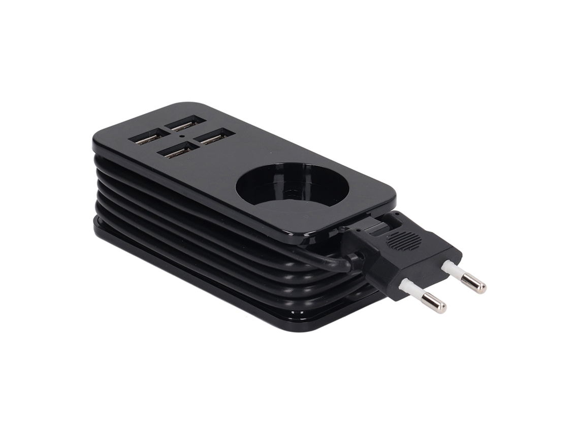 Adaptador De Tomada Com 4 Portas Usb 10a 1200w