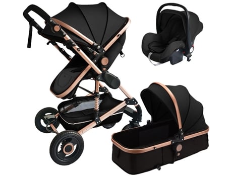 Carrinho Multifuncional 3 in 1 I-Size B.Active X-Go Black Gold