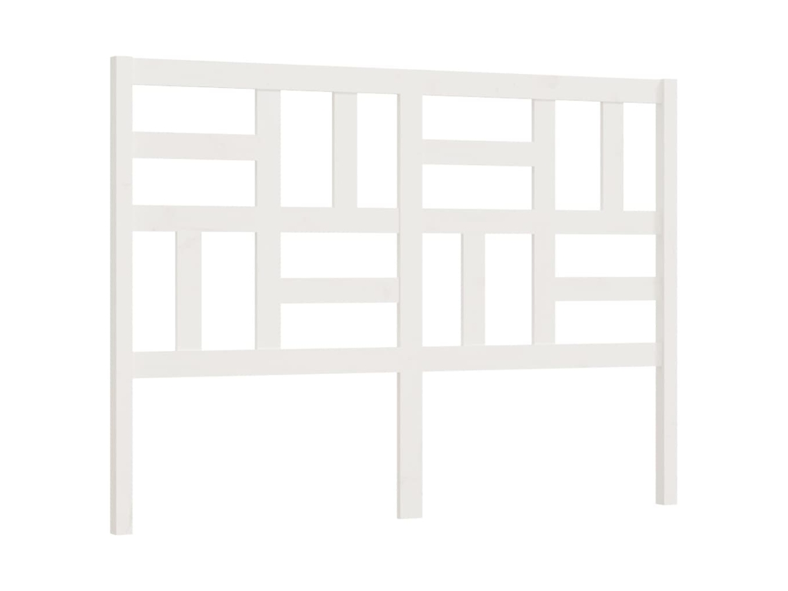 Cabeceira de Cama 156x4x104 Cm Pinho Maciço Branco MAISON EXCLUSIVE