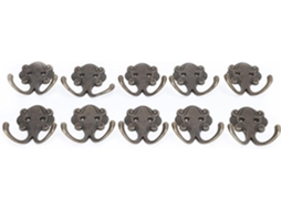 Conjunto De 10 Ganchos Para Casacos Zerodis, Com Design De Gancho Duplo Para Pendurar Mais Itens, Material De Liga