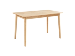 Mesa de jantar Klijori para 6 pessoas madeira 140x70x74 cm natural EN.CASA