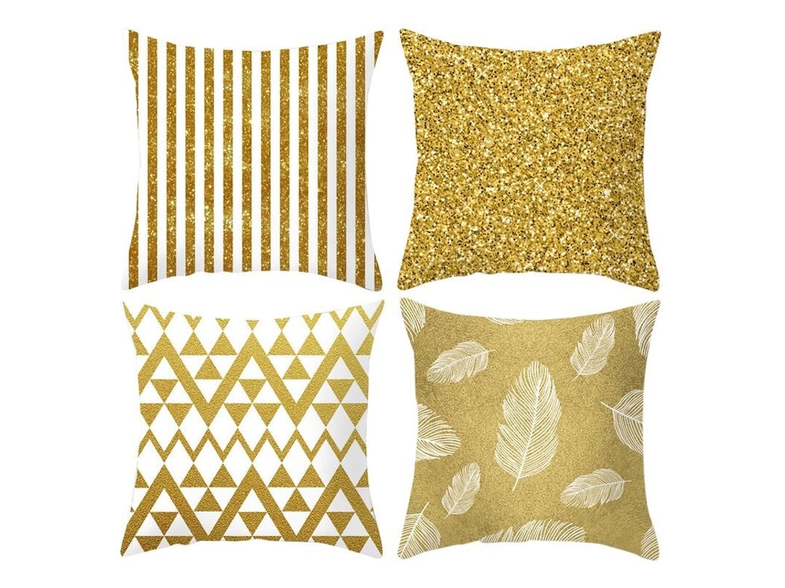 4 Peças De Almofadas Decorativas Nórdicas Modernas Abstratas Geométricas Ou De Poliéster Para Sofá