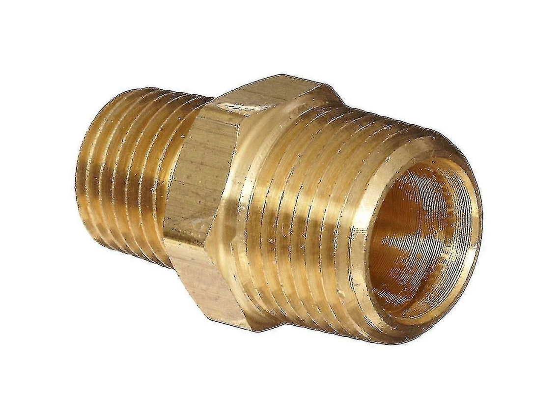 Conector De Latão Rosqueado Para Tubos, Adaptador De 1/2 A 3/8 Polegadas
