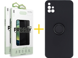 Capa + 2 Películas para Samsung Galaxy A71 ACCETEL Preto