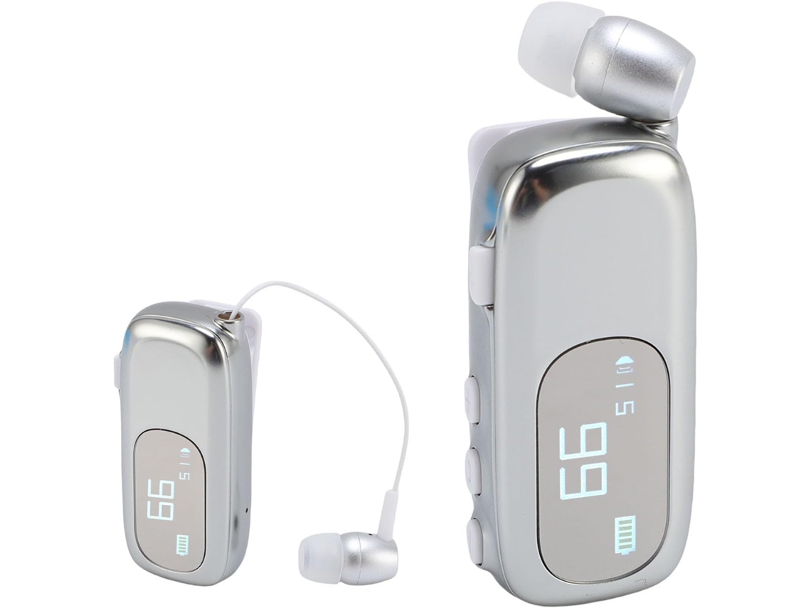 Fone De Ouvido Bluetooth Retrátil Vbestlife, Com Cancelamento De Ruído, Visor Lcd E Função Mãos Livres Para Dirigir