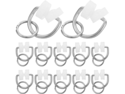Pacote Com 50 Ganchos De Nylon Chenille Argolas Metal