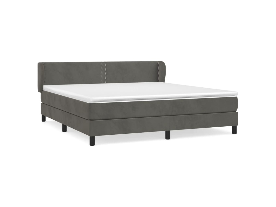 Box Spring Bed, Box Spring Beds Vidaxl Cinzeto Veludo (160 X 200 Cm)