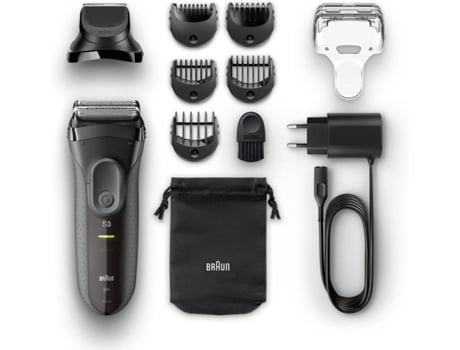Máquina de Barbear BRAUN S3 Bt 3000 Shave&Style (Autonomia 45 min - Bateria)
