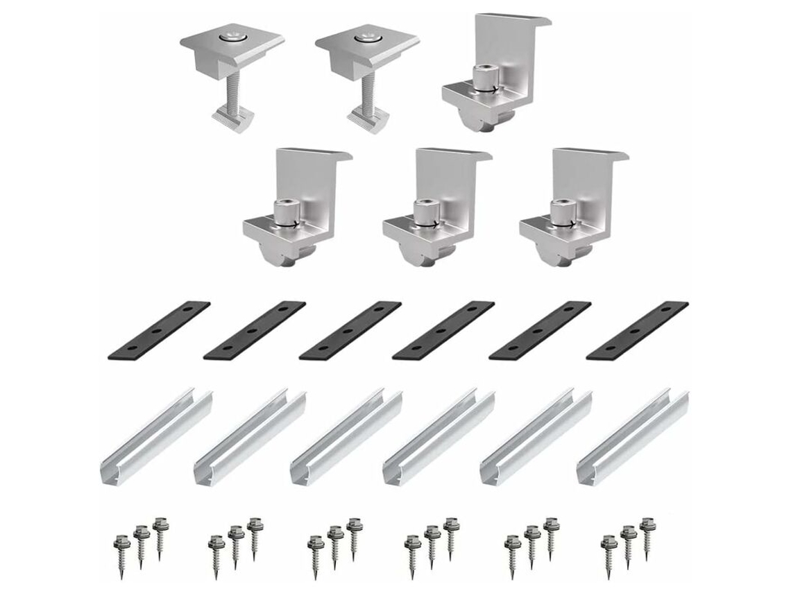 Suporte para Painel Solar, Suporte para Painel Solar, Kit de Montagem para Painel Solar BRILVIBERA