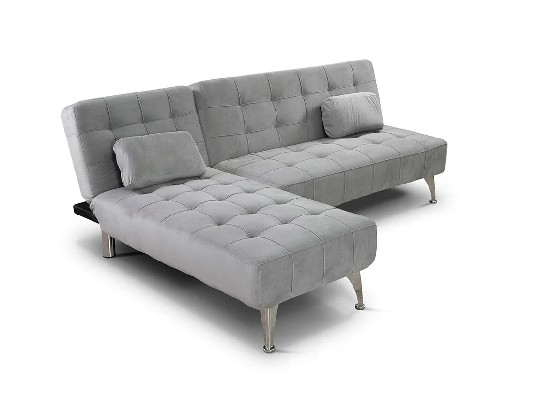Sofá-Cama Chaise Longue Xs 198Cm Cinza