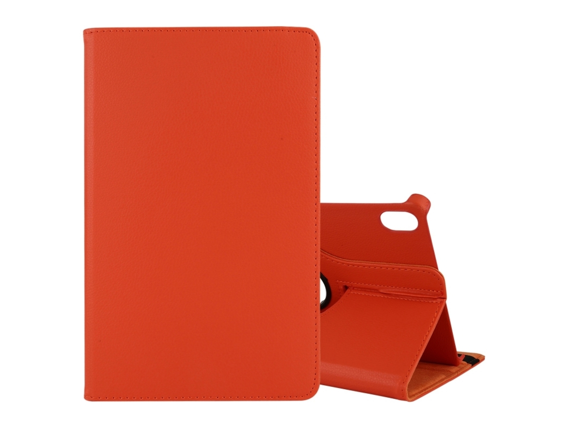 Capa Protetora Halinuia Para Lenovo Tab P11 / Tab P11 5g Estojo De Couro Flip Horizontal Lichia, Rotação 360° E Suporte