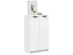Vidaxl Sapateira 59x35x100,5 Cm Derivados De Madeira Branco