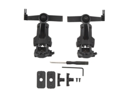 Adaptador Para Trilho Arc Com Rotação Multiangular Para Capacete E Suporte Para Fone De Ouvido, Preto. Hengjian