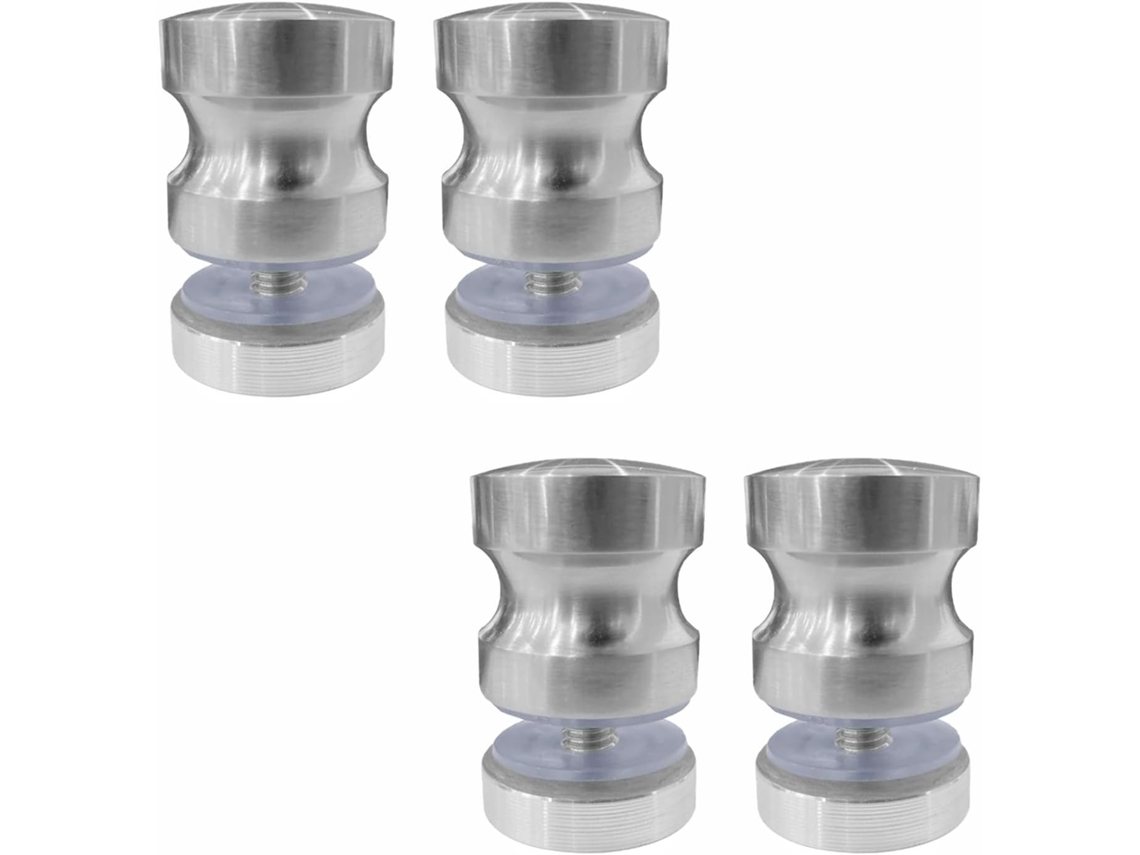 Conjunto De 4 Puxadores Para Porta Vidro Box, Em Aço Inoxidável, Maciços, Com Um Lado Só, Para Portas De Vidro Banheiro